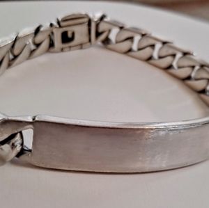 Tiffany & Co. Sterling Silver Curb Link I.D. Bracelet. Excellent!